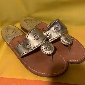Jack Rogers Whipstitch Flat sandal. Size 9